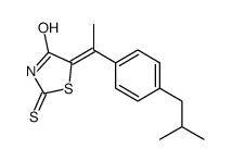 5-[1-(p-Isobutylphenyl)ethylidene]-4-oxo-2-thioxothiazolidine结构式