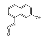 8-isocyanato-2-naphthol Structure