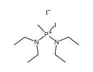 Bis(diethylamino)iod(methyl)phosphonium结构式