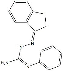 2-[(2,3-Dihydro-1H-inden)-1-ylidene]-N'-phenylhydrazinecarbimide amide结构式