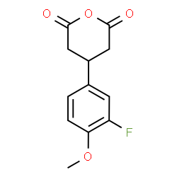 4-(3-Fluoro-4-methoxyphenyl)dihydro-2H-pyran-2,6(3H)-dione Structure