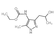 Carbamic acid,[3-(2-hydroxypropyl)-5-methyl-1H-pyrazol-4-yl]-, ethyl ester (9CI) picture