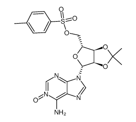 5'-O-(p-toluenesulfonyl)-2',3'-O'-isopropylideneadenosine N1-oxide结构式