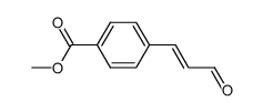 4-((E)-3-oxoprop-1-enyl)-benzoic acid methyl ester Structure