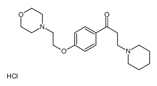 1-[4-(2-morpholin-4-ylethoxy)phenyl]-3-piperidin-1-ylpropan-1-one,hydrochloride结构式