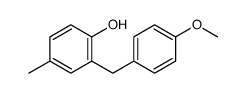 2-[(4-methoxyphenyl)methyl]-4-methylphenol结构式