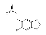 5-fluoro-6-(2-nitrovinyl)-benzo[1,3]dioxole结构式