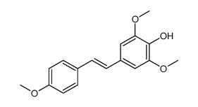 trans-3,4',5-trimethoxy-4-hydroxystilbene结构式