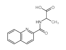 2-(quinoline-2-carbonylamino)propanoic acid structure