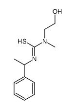 1-(2-hydroxyethyl)-1-methyl-3-(1-phenylethyl)thiourea结构式