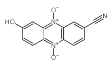 10-hydroxy-5-oxido-8-oxo-phenazine-2-carbonitrile structure