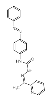 Hydrazinecarboxamide,N-[4-(2-phenyldiazenyl)phenyl]-2-[1-(2-pyridinyl)ethylidene]-结构式