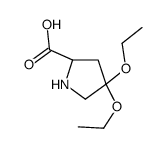 L-Proline, 4,4-diethoxy- (9CI)结构式