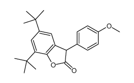 5,7-bis(1,1-dimethylethyl)-3-(4-methoxyphenyl)-(3H)-benzofuran-2-one Structure