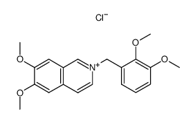 6,7-dimethoxy-N-(2,3-dimethoxybenzyl)isoquinolinium chloride Structure