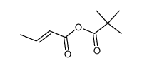 crotonic pivalic anhydride Structure