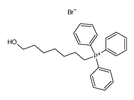 7-hydroxy-heptyl-triphenyl-phosphonium bromide结构式