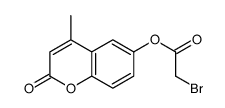 (4-methyl-2-oxochromen-6-yl) 2-bromoacetate Structure