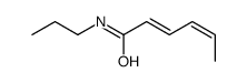 N-propylhexa-2,4-dienamide结构式