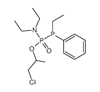 1-(2-chloro-1-methylethoxy)-1-(diethylamino)-2-ethyl-2-phenyldiphosphine 1-oxide Structure