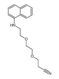 3-[2-[2-(1-naphthylamino)ethoxy]ethoxy]propiononitrile structure