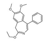 2-ethoxy-7,8-dimethoxy-5-phenyl-1H-3-benzazepine结构式
