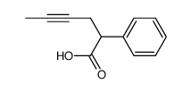 2-phenyl-4-hexynoic acid结构式