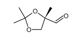 1,3-Dioxolane-4-carboxaldehyde, 2,2,4-trimethyl-, (4S)- (9CI) Structure