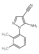 1H-Pyrazole-4-carbonitrile,5-amino-1-(2,3-dimethylphenyl)-(9CI)结构式