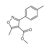 4-ISOXAZOLECARBOXYLIC ACID, 5-METHYL-3-(4-METHYLPHENYL)-, METHYL ESTER Structure