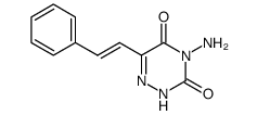 4-amino-6-styryl-1,2,4-triazine-3,5(2H,4H)-dione结构式