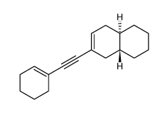 (+/-)-2-(cyclohexen-(1)-yl-ethynyl)-trans-Δ2-octalin结构式