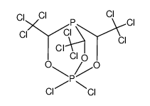 1,1-dichloro-3,5,8-tris(trichloromethyl)-2,6,7-trioxa-1λ5,4-diphosphabicyclo<2.2.2>octane结构式