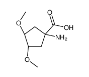 (3S,4S)-1-amino-3,4-dimethoxycyclopentane-1-carboxylic acid结构式