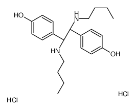 4-[(1R,2S)-1,2-bis(butylamino)-2-(4-hydroxyphenyl)ethyl]phenol,dihydrochloride结构式