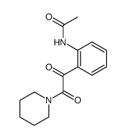 N-[2-(oxo-1-piperidinylacetyl)phenyl]acetamide Structure