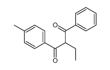 2-ethyl-1-(4-methylphenyl)-3-phenylpropane-1,3-dione结构式