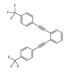 1,2-bis[2-[4-(trifluoromethyl)phenyl]ethynyl]benzene Structure