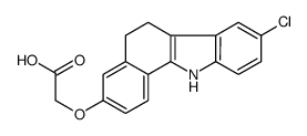 2-[(8-chloro-6,11-dihydro-5H-benzo[a]carbazol-3-yl)oxy]acetic acid结构式
