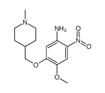 4-methoxy-5-[(1-methylpiperidin-4-yl)methoxy]-2-nitroaniline结构式