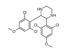 2,3-bis(2,6-dichloro-4-methoxyphenyl)piperazine Structure