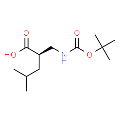 (R,S)-2-异丁基-3-(boc-氨基)丙酸结构式