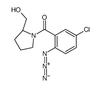 (2-azido-5-chlorophenyl)-[(2S)-2-(hydroxymethyl)pyrrolidin-1-yl]methanone Structure