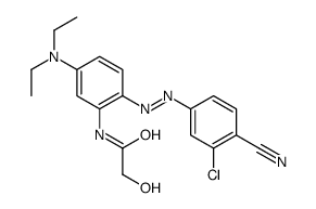 N-[2-[(3-chloro-4-cyanophenyl)azo]-5-(diethylamino)phenyl]-2-hydroxyacetamide Structure