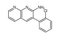 2-amino-3-(o-chlorophenyl)-1,8-naphthyridine Structure