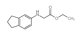 Ethyl (2,3-Dihydro-1H-inden-5-ylamino)acetate结构式