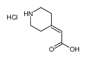 PIPERIDIN-4-YLIDENE-ACETIC ACID HYDROCHLORIDE structure