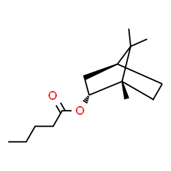 (1S-endo)-1,7,7-trimethylbicyclo[2.2.1]hept-2-yl valerate结构式