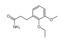 3-(2-ethoxy-3-methoxy-phenyl)-propionic acid amide Structure