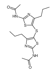 bis-(2-acetylamino-4-propyl-thiazol-5-yl)-sulfide Structure